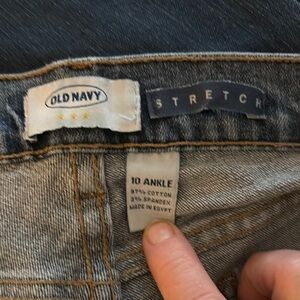 Old Navy Blue Straight Leg Jeans with Stretch